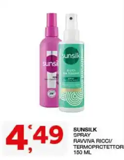 Sisa Sunsilk spray ravviva ricci/termoprotettore offerta
