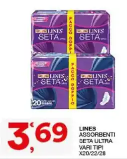 Sisa Lines assorbenti seta ultra offerta