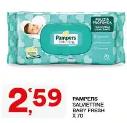 Sisa Pampers salviettine baby fresh offerta