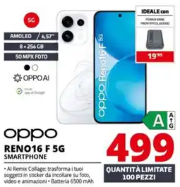 Comet Oppo Reno16 F 5G Smartphone offerta