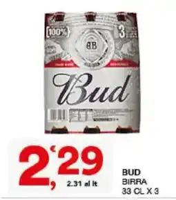 Sisa Bud birra offerta