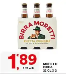 Sisa Birra Moretti offerta