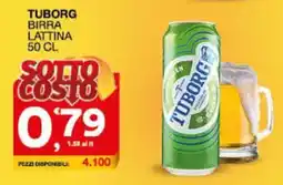 Sisa Tuborg birra lattina offerta