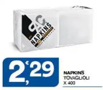 Sisa Napkins tovaglioli offerta