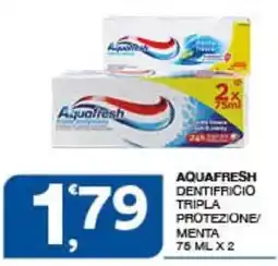 Sisa Aquafresh dentifricio tripla protezione/menta offerta