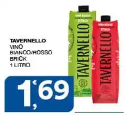 Sisa Tavernello vino bianco/rosso brick offerta