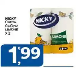 Sisa Nicky carta cucina limone offerta