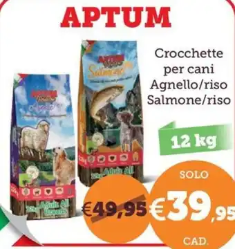 Crocchette per cani Agnello/riso Salmone/riso