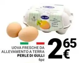 Supermercati Gulliver Uova fresche da allevamento a terra Perle di Gulli offerta