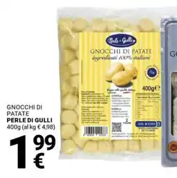 Supermercati Gulliver Gnocchi di patate Perle di Gulli offerta