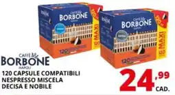 Comet Caffè Borbone miscela decisa e nobile offerta