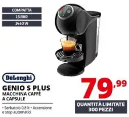 Comet DeLonghi Genio S Plus macchina caffè a capsule offerta