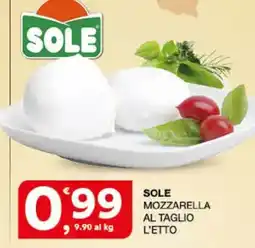 Sisa Sole mozzarella al taglio offerta