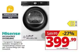 Comet Hisense Asciugatrice DH3S802BW2 offerta
