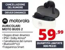 Comet Motorola Auricolari Moto Buds 2 offerta