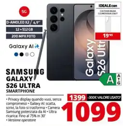 Comet Samsung Galaxy S26 Ultra Smartphone offerta