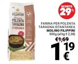 Supermercati Gulliver Farina per polenta taragna istantanea Molino Filippini offerta
