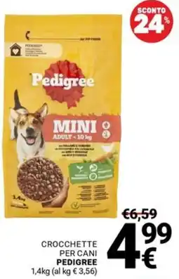 Supermercati Gulliver Crocchette per cani Pedigree offerta