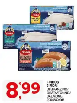 Sisa Findus 2 Fiori di Branzino/Orata/Tonno/Salmone offerta