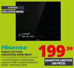 Comet Hisense piano cottura induzione hi6401bsce offerta