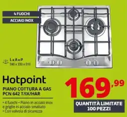 Comet Hotpoint piano cottura a gas offerta