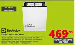 Comet Electrolux Lavastoviglie E62LB100S offerta