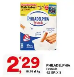 Sisa Philadelphia Snack offerta