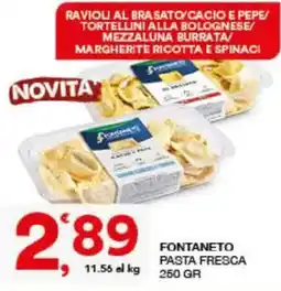 Sisa Fontaneto pasta fresca offerta