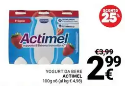 Supermercati Gulliver Yogurt da bere Actimel offerta