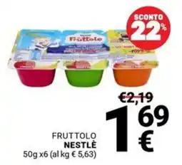 Supermercati Gulliver Fruttolo Nestlé offerta