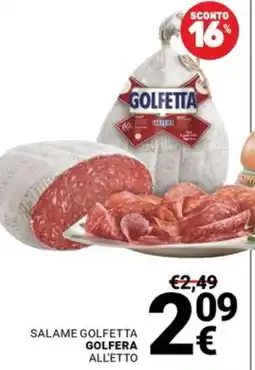 Supermercati Gulliver Salame Golfetta Golfera all'etto offerta