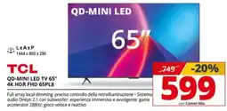 Comet TCL QD-MINI LED TV 65" offerta