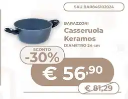 Mornati Paglia Barazzoni Casseruola Keramos offerta