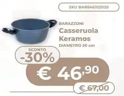 Mornati Paglia Barazzoni Casseruola Keramos offerta