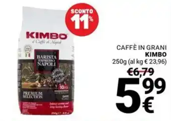 Caffè in grani Kimbo