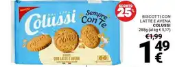 Supermercati Gulliver Biscotti con latte e avena Colussi offerta