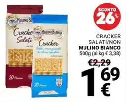 Supermercati Gulliver Cracker Salati non Mulino Bianco offerta