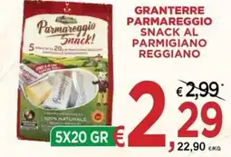 Jero Market Granterre Parmareggio Snack al Parmigiano Reggiano offerta