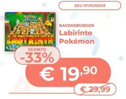 Mornati Paglia Ravensburger Labirinto Pokémon offerta