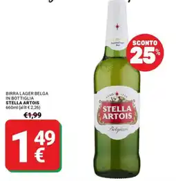 Supermercati Gulliver Birra lager belga Stella Artois offerta