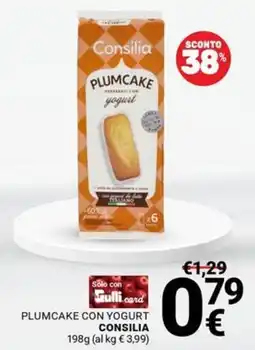 Supermercati Gulliver Plumcake con yogurt Consilia offerta
