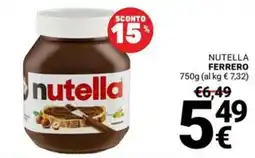 Supermercati Gulliver Nutella Ferrero offerta