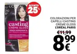 Supermercati Gulliver L'Oréal Paris colorazioni per capelli casting creme gloss offerta
