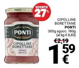 Supermercati Gulliver Cipolline Borettane Ponti offerta
