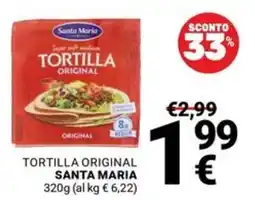 Supermercati Gulliver Tortilla original Santa Maria offerta