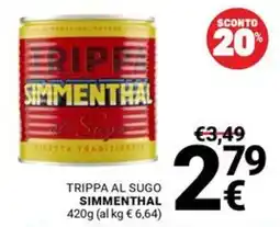 Supermercati Gulliver Trippa al sugo Simmenthal offerta