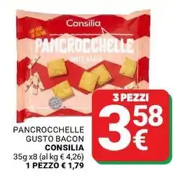 Supermercati Gulliver Pancrocchelle gusto bacon Consilia offerta