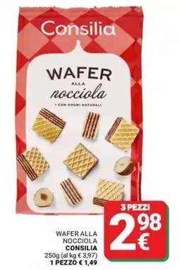 Supermercati Gulliver Wafer alla nocciola Consilia offerta