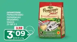 Sisa Granterre Parmareggio Parmigiano Reggiano Snack offerta