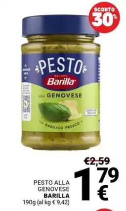 Supermercati Gulliver Pesto alla genovese Barilla offerta